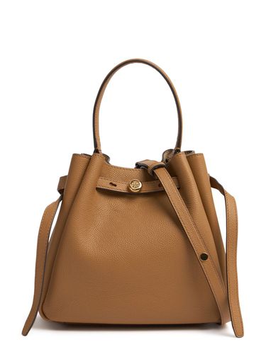 Romy Pebbled Leather Bucket Bag - TORY BURCH - Modalova