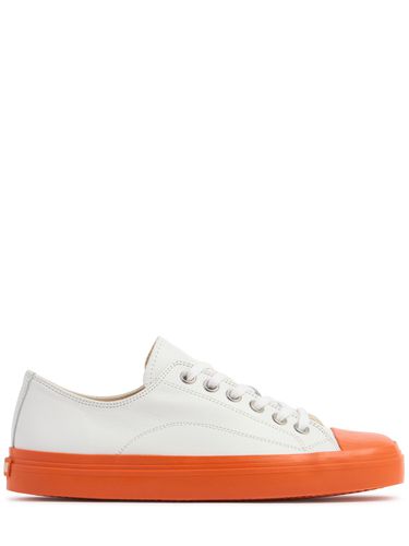 Mm Leather Sneakers - MOSCHINO - Modalova