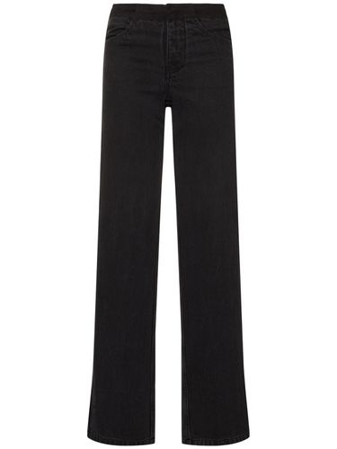 Deconstructed High Rise Denim Wide Jeans - CHRISTOPHER ESBER - Modalova