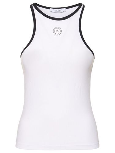 Tank Top In Cotone A Costine - SPORTY & RICH - Modalova