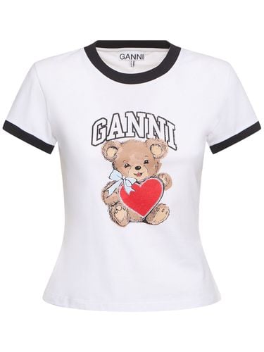 Bear Small Jersey T-shirt - GANNI - Modalova