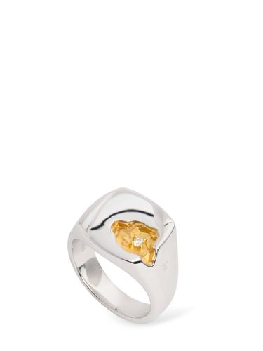 Anello Grande Mined Con Diamante - TOM WOOD - Modalova