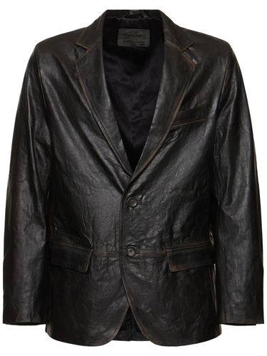 Bleached Leather Blazer - GIORGIO BRATO - Modalova