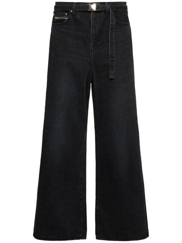 Wide Denim Jeans - SACAI - Modalova