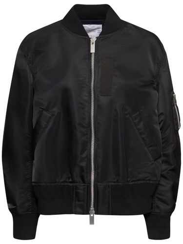 Bomber In Nylon Con Zip - SACAI - Modalova