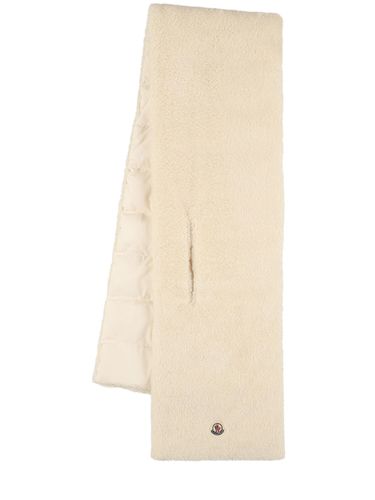 Teddy Capsule Cotton Blend Down Scarf - MONCLER - Modalova