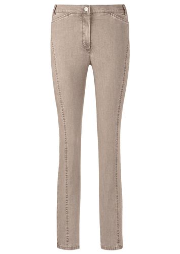 Formende Jeanshose mit figurfreundlichen Nähten - taupe - Gr. 195 von - Goldner Fashion - Modalova