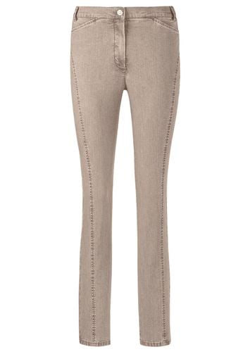 Formende Jeanshose mit figurfreundlichen Nähten - taupe - Gr. 245 von - Goldner Fashion - Modalova