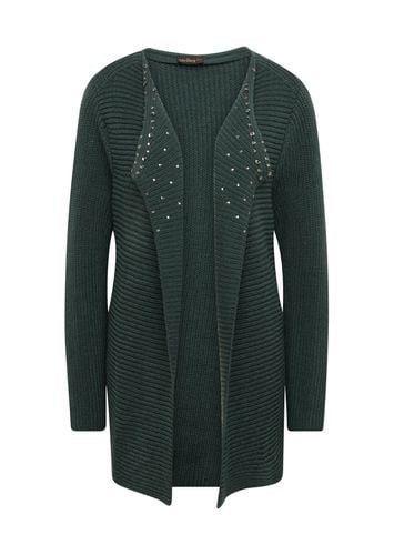 Figurumspielende Strickjacke mit modischer Querrippenstruktur - dunkelgrün - Gr. 19 von - Goldner Fashion - Modalova