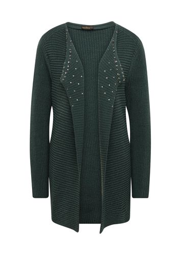 Figurumspielende Strickjacke mit modischer Querrippenstruktur - dunkelgrün - Gr. 24 von - Goldner Fashion - Modalova