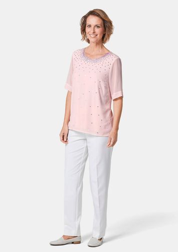 Bluse mit schimmernden Pailletten - rosé - Gr. 19 von - Goldner Fashion - Modalova