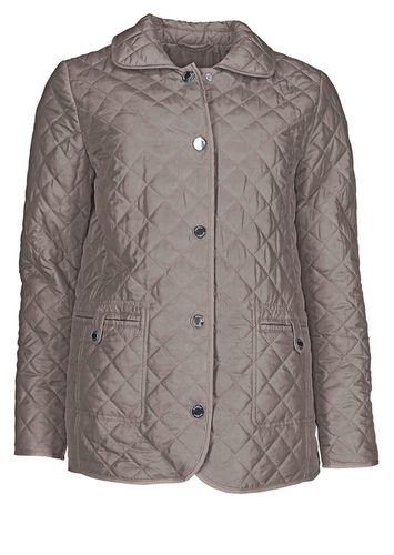 Leichte Jacke mit regelmäßigem Stepp - taupe - Gr. 20 von - Goldner Fashion - Modalova