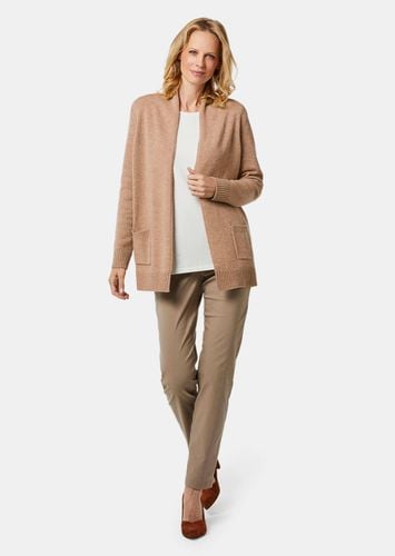 Strickjacke aus Merinowolle - beige / melange - Gr. 19 von - Goldner Fashion - Modalova