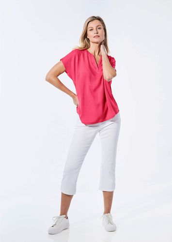 Bluse mit Tunika Ausschnitt - pink - Gr. 19 von - Goldner Fashion - Modalova