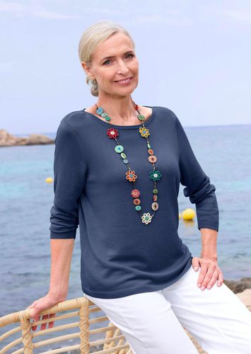 Strickpullover mit U-Boot-Ausschnitt - marine - Gr. 19 von - Goldner Fashion - Modalova