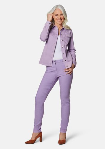 Zeitlose Jeansjacke mit tollen Details - flieder - Gr. 19 von - Goldner Fashion - Modalova