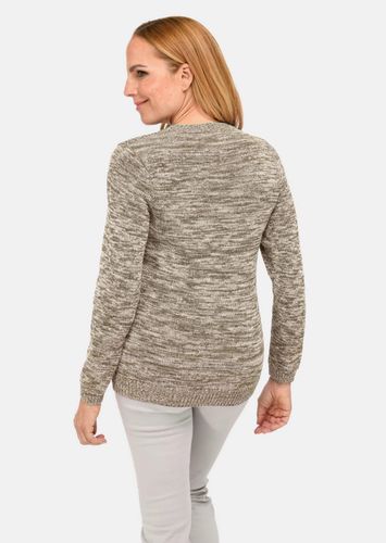 Pullover mit Glanzgarn - taupe / melange - Gr. 19 von - Goldner Fashion - Modalova