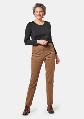 Cordhose mit Schlupfbund - camel - Gr. 23 von - Goldner Fashion - Modalova