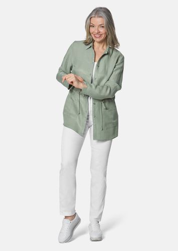 Moderne Hemdjacke in trageangenehmer Qualität - graugrün - Gr. 38 von - Goldner Fashion - Modalova
