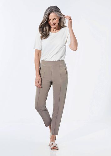 Höchstbequeme Jerseyhose LOUISA mit bestem Sitz - taupe - Gr. 19 von - Goldner Fashion - Modalova