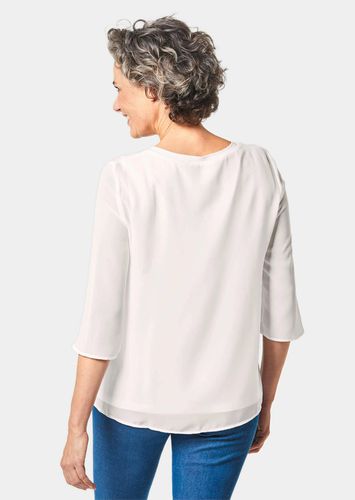 Stilvolles, gedoppeltes Blusenshirt - cremeweiß - Gr. 21 von - Goldner Fashion - Modalova