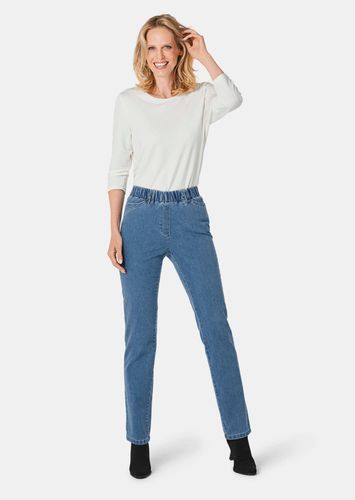 Edel geschmückte Jeansschlupfhose LOUISA - hellblau - Gr. 19 von - Goldner Fashion - Modalova