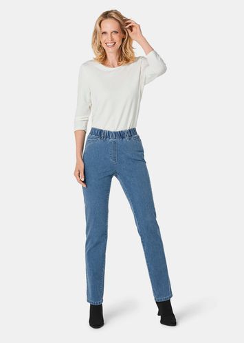 Edel geschmückte Jeansschlupfhose LOUISA - hellblau - Gr. 265 von - Goldner Fashion - Modalova