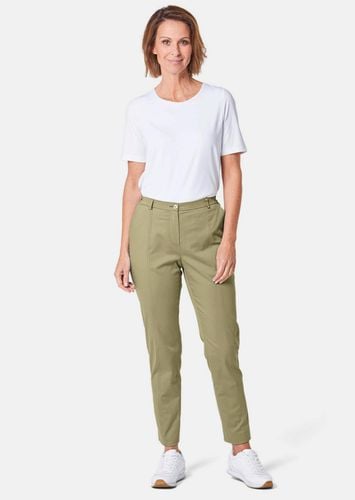 Sportive Hose Anna aus trageangenehmen Satin - khaki - Gr. 195 von - Goldner Fashion - Modalova