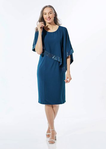 Kleid mit raffiniertem Chiffonüberwurf - - Gr. 19 von - Goldner Fashion - Modalova