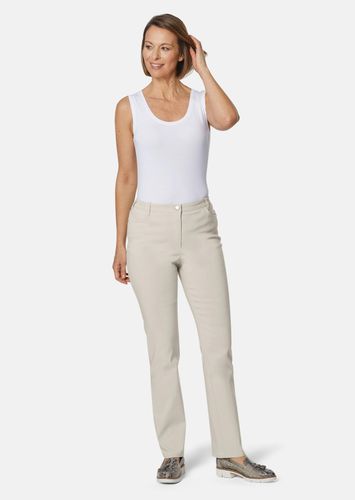 Perfekte Super-Stretch-Hose CARLA - beige - Gr. 195 von - Goldner Fashion - Modalova