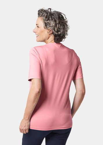 Shirt mit V-Ausschnitt und Halbarm - rosé - Gr. 22 von - Goldner Fashion - Modalova