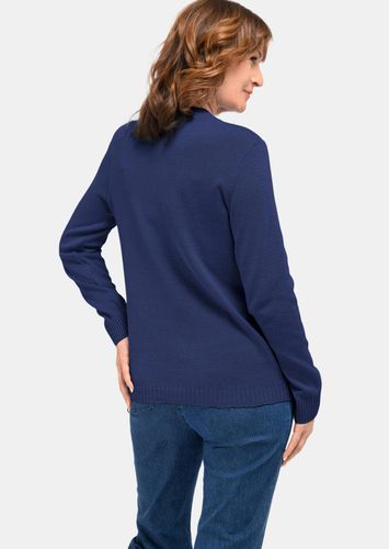 Pullover mit streckendem Zopfmuster - dunkelblau - Gr. 20 von - Goldner Fashion - Modalova