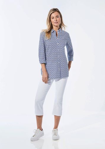 Bluse mit Hemdkragen - marine / / gemustert - Gr. 19 von - Goldner Fashion - Modalova