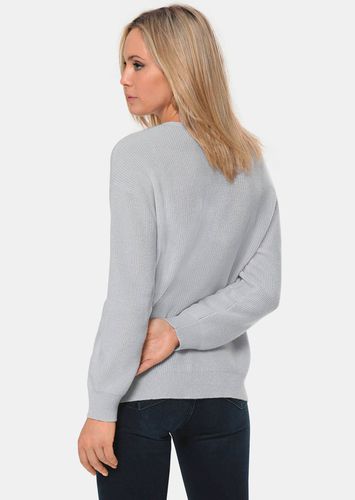 Kaschmirpullover in Patentstrick mit V-Ausschnitt - / melange - Gr. 19 von - Goldner Fashion - Modalova