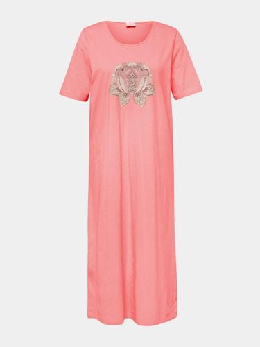 Baumwoll-Nachthemd mit Halbarm - koralle - Gr. 52/54 von - Goldner Fashion - Modalova