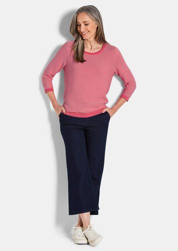 Strickpullover aus Baumwolle - koralle / gemustert - Gr. 24 von - Goldner Fashion - Modalova