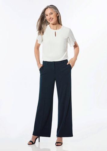 Klassische Hose mit Bügelfalten - marine - Gr. 245 von - Goldner Fashion - Modalova