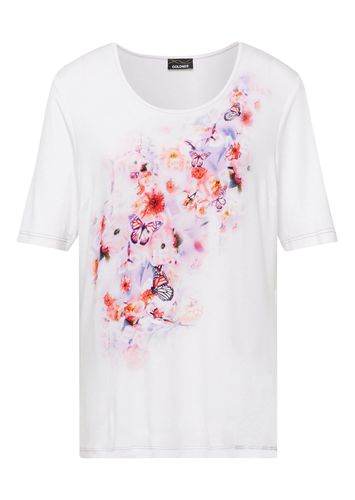 Arm-Shirt - weiß / lila / koralle / gemustert - Gr. 19 von - Goldner Fashion - Modalova