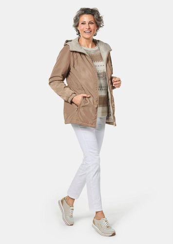 Jacke mit Kapuze - taupe - Gr. 22 von - Goldner Fashion - Modalova