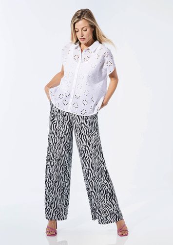 Kurzarm Bluse mit Loch-Muster - - Gr. 20 von - Goldner Fashion - Modalova