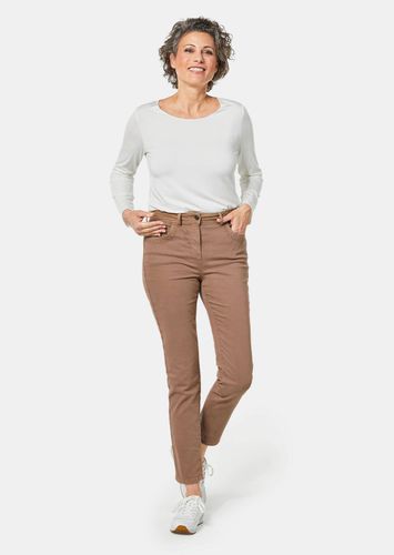 Jeans mit verzierten Taschen - camel - Gr. 22 von - Goldner Fashion - Modalova
