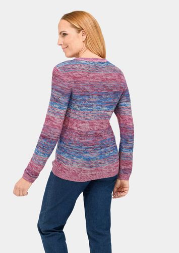 Multicolor-Pullover mit erfrischendem Farbverlauf - / hellblau / gemustert - Gr. 48 von - Goldner Fashion - Modalova