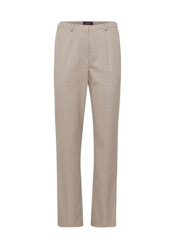 Karohose Comfort-Schnitt - beige / schwarz / kariert - Gr. 195 von - Goldner Fashion - Modalova