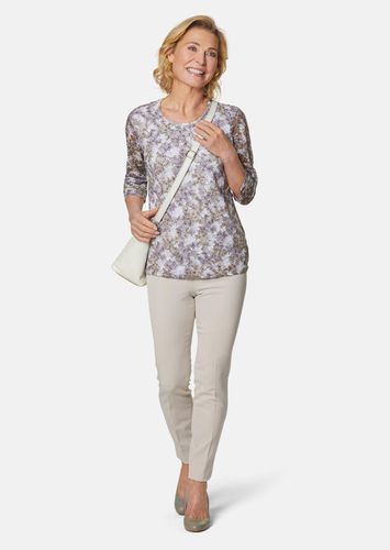 Spitzenshirt in zarter Farbgebung - flieder / weiß / gemustert - Gr. 25 von - Goldner Fashion - Modalova