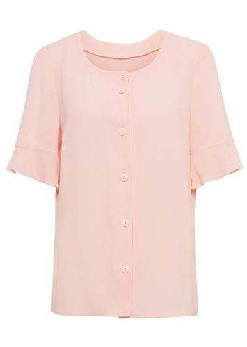 Bluse in fließender Kreppqualität - rosé - Gr. 42 von - Goldner Fashion - Modalova