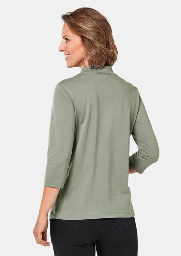 Stehbundshirt aus Antipilling-Qualität - graugrün - Gr. 38 von - Goldner Fashion - Modalova