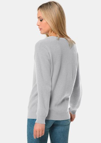 Kaschmirpullover in Patentstrick mit Rundhals - / melange - Gr. 19 von - Goldner Fashion - Modalova