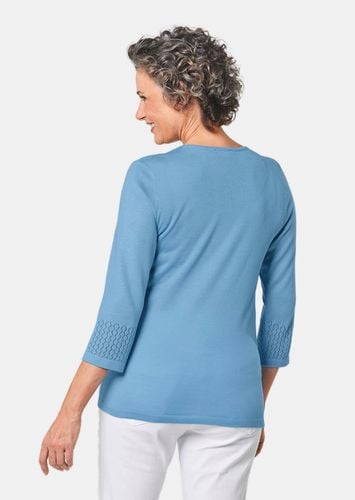 Pullover mit schönem Ajourmuster - hellblau - Gr. 19 von - Goldner Fashion - Modalova