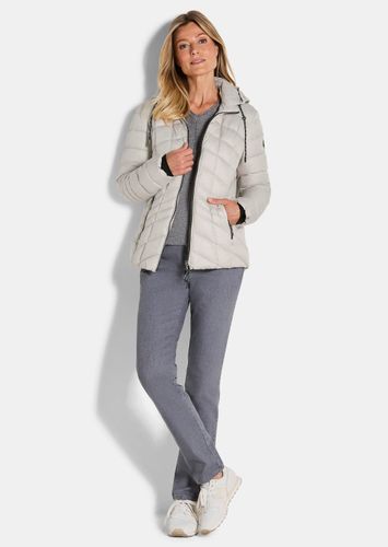 Leichte Steppjacke mit Kapuze - beige - Gr. 38 von - Goldner Fashion - Modalova