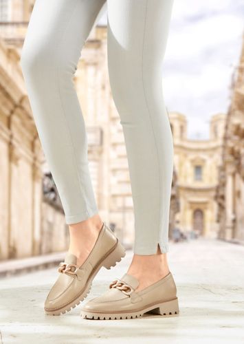 Slipper mit modischer Verzierung - beige - Gr. 37,5 von - Goldner Fashion - Modalova